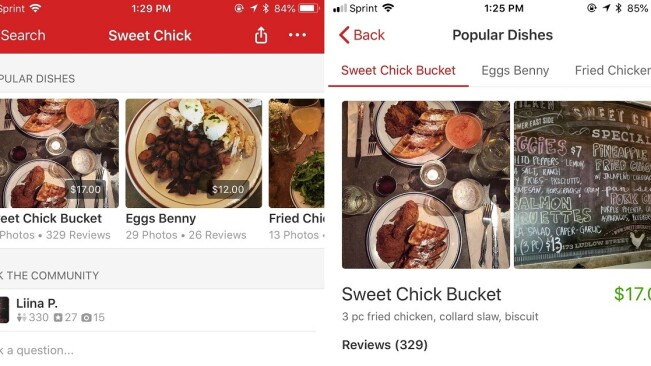 Yelp uses machine learning to create Popular Dishes list