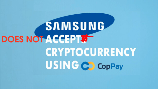 No, Samsung will not be accepting cryptocurrency payments in the Baltics