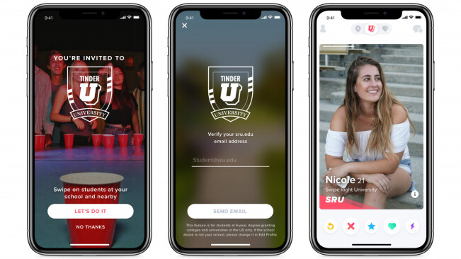 Tinder launches a new dating service for college students in the US