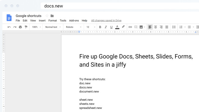 This is the fastest way to start a new Google doc, sheet, or presentation