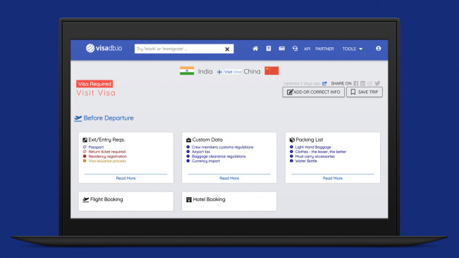 VisaDB tells you all about your next destination — weather, paperwork, and plugs to bring
