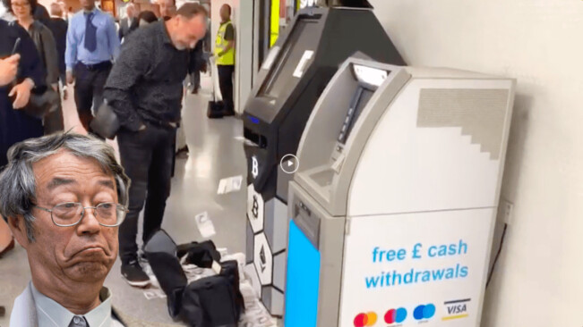 WATCH: Bitcoin ATM showers London’s Bond Street station in cash money