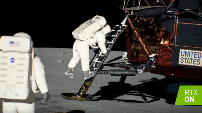 Nvidia replicated the moon landing with RTX graphics