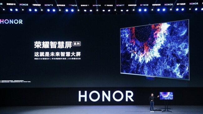 Honor’s new TV runs HarmonyOS and has a pop-up camera