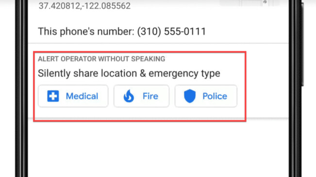 Google will help you get aid from 911 without speaking