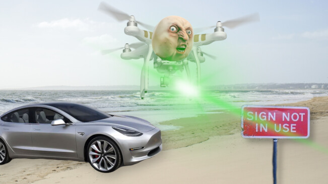 Tesla’s Autopilot dangerously fooled by drone-mounted projectors