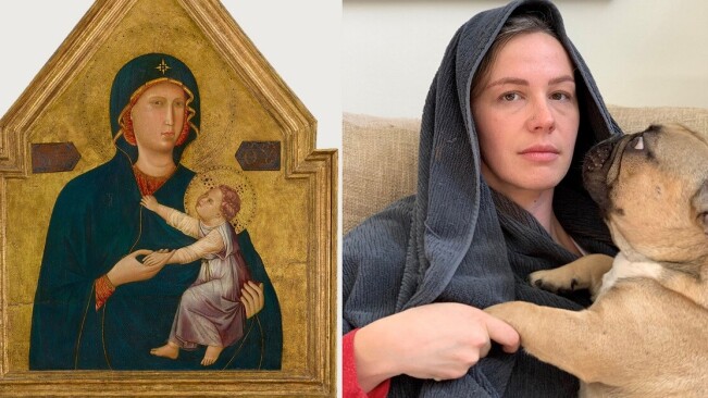 Life imitating art: Quarantined people remix famous paintings with household items