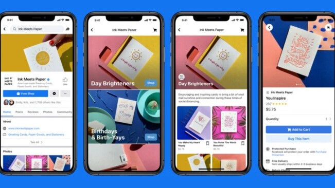 Facebook rolls out Shops, turning Pages into storefronts