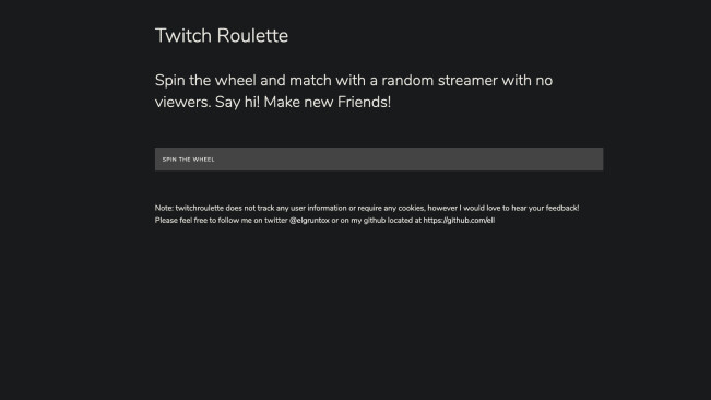 Twitch Roulette connects you with random streamers nobody wanted to watch