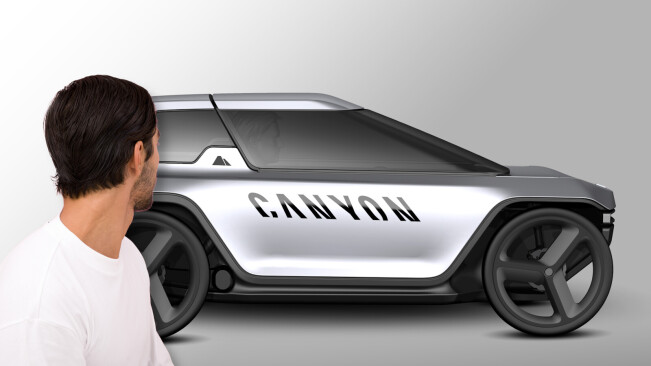 Canyon’s electric car-bike hybrid concept might just be crazy enough to work