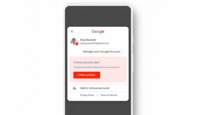 Google beefs up your account security with new in-app alerts