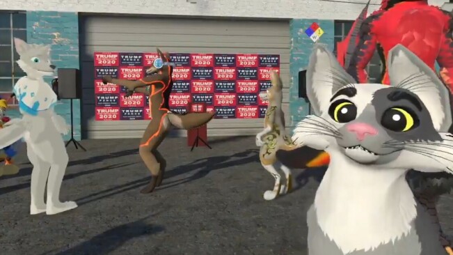 A VR furry hootenanny is all I wish to remember about the 2020 US election