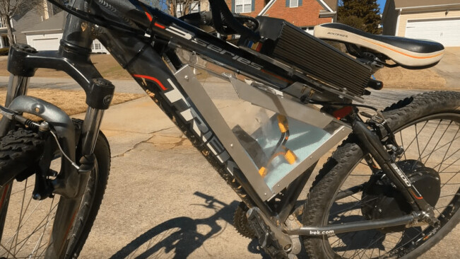 Watch what happens when you put a 5,000 watt motor on a homemade ebike