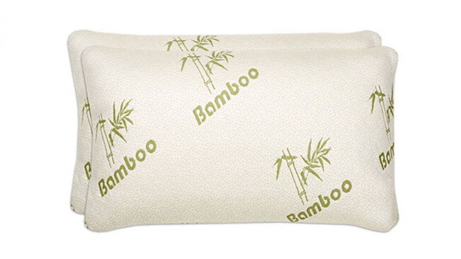 This memory foam bamboo covered pillow can be a nighttime game-changer