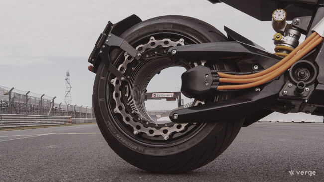 Watch: This electric motorcycle has its entire ‘heart’ inside its hubless rear wheel