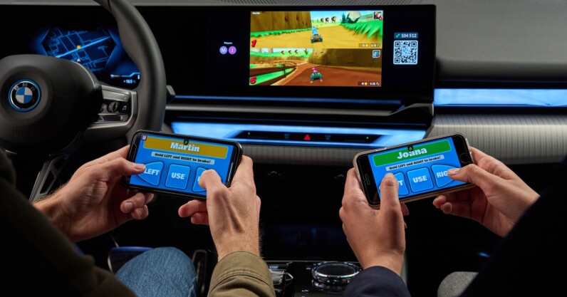 BMW’s new electric 5 Series lets you play games while charging the car
